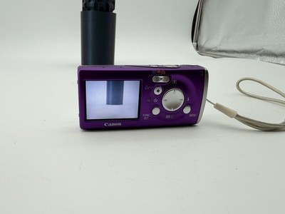 Canon PowerShot SD30 Digital ELPH Compact 5.0MP 2x Zoom Purple Camera E18 Error