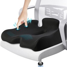 Benazcap Cuscino Sedile Memory per Sedia Ufficio Antidolorifico Sciatica e Schiena