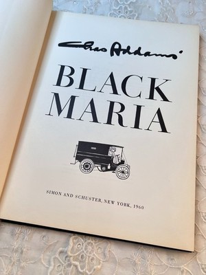 Vintage First Edition 1960 Charles Adams Black Maria Book Simon and Schuster