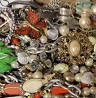 Vintage & Modern Some Signed Costume Jewelry Lot Full Small Priority Box # 8