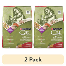(2 pack) Purina Cat Chow Naturals, Dry Cat Food, Chicken & Salmon, 18 lb Bag 1.52 per pound