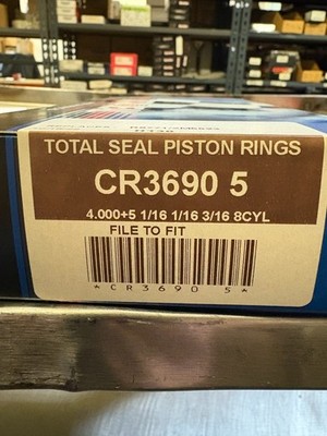 Total Seal Classic AP Steel Top Piston Ring Set CS3690-5