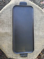 Griswold No.7 Cast Iron Long Griddle Large Block Logo 744 A