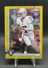 2025 Topps Chrome Geno Smith Yellow Wave /350 #179