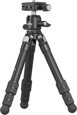 Carbon Fiber Mini Desktop Tripod with 360 Ball Head Compact 15.5" Tripod, Bui