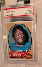 1970 Topps Football #114 Bubba Smith PSA 9 MINT