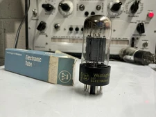 NOS NIB WESTINGHOUSE 6SN7GTB VACUUM TUBE- 2 HOLES - Test 2900/2950 uMhos. -JAPAN