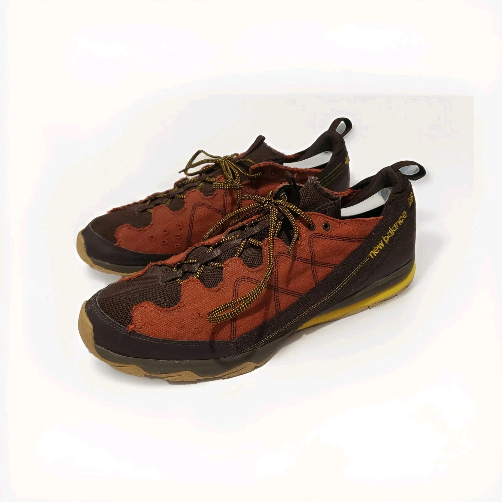 New Balance Eco Mens 13 Red Orange Eco Freindly Athletic Hiking Shoes Sneakers