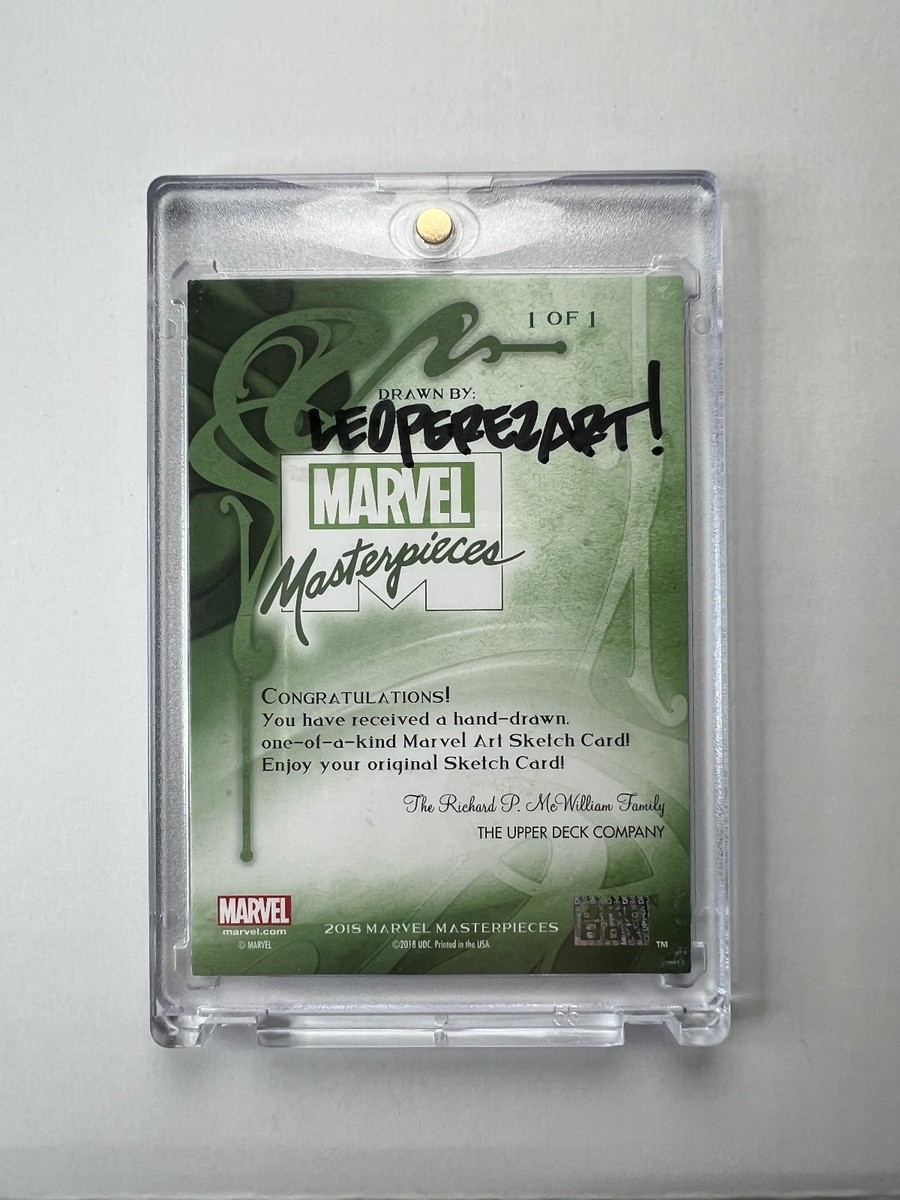 2018 Marvel Masterpieces NICK FURY Sketch Card 1/1 Skybox Topps