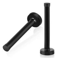 Door Stop, 5 Inch Long Door Stoppers, Black Cylindrical Thickening Door Stopp...