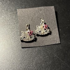 Hello Kitty Sparkling Rhinestones Kolczyki wiszące - Hello Kitty" 76', 11' Sanrio