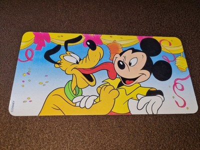 1x Nestlé Postkarte Vintage 90er Ducktales Pluto Mickey Maus 19,3x9,7cm Disney 