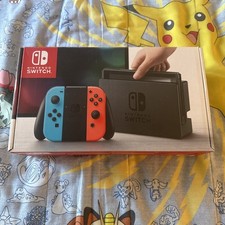 CIB Nintendo Switch Unpatched V1 HAC 001 OG Complete In Box Mint Condition