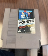 Popeye 5 Screw Variant Nintendo NES tested and working with disk sleeve