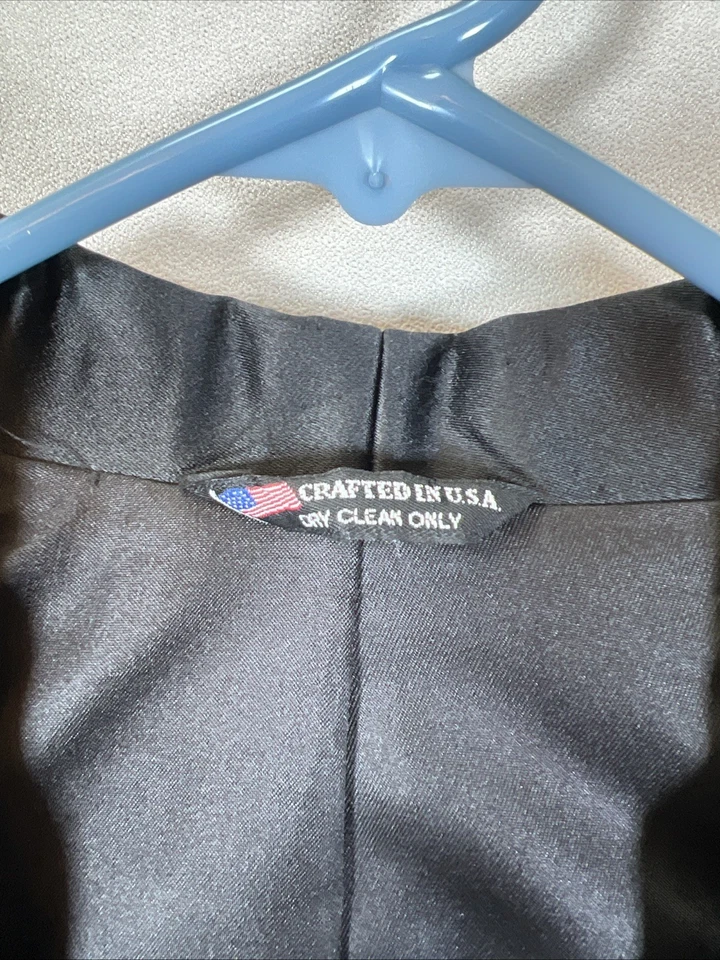 Abrigo trasero de esmoquin negro Raffinati para hombre 33-34-35R con pantalones 40R Foto 3 de 4