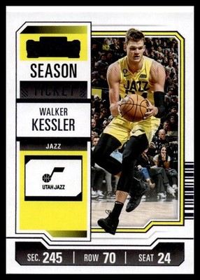 2023-24 Panini Contenders #99 Walker Kessler Season Ticket Retail