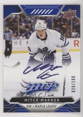 2019 Upper Deck MVP Puzzle Back Blue Script Achievements 20/100 Mitch Marner i2u