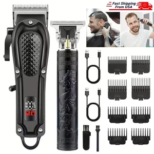 Clippers professionnel de cheveux électriques hommes barbe Trimmer Set rasoir