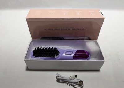 Go Brush Pro Cordless Hair Straightener Brush 3in1 Ionic Anti Frizz