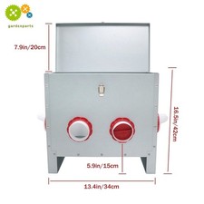 4-Port Automatic Chicken Feeder 25lbs With Latch & Handle For Chickens Geese