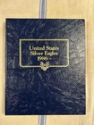 1986-2024 Silver Eagles (39) Uncirculated  in Whitman Coin Album