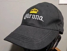 Corona Beer Logo Embroidered Baseball Cap - BLACK Adjustable New