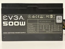 EVGA 100-W1-0500 500W Desktop Power Supply 80 Plus