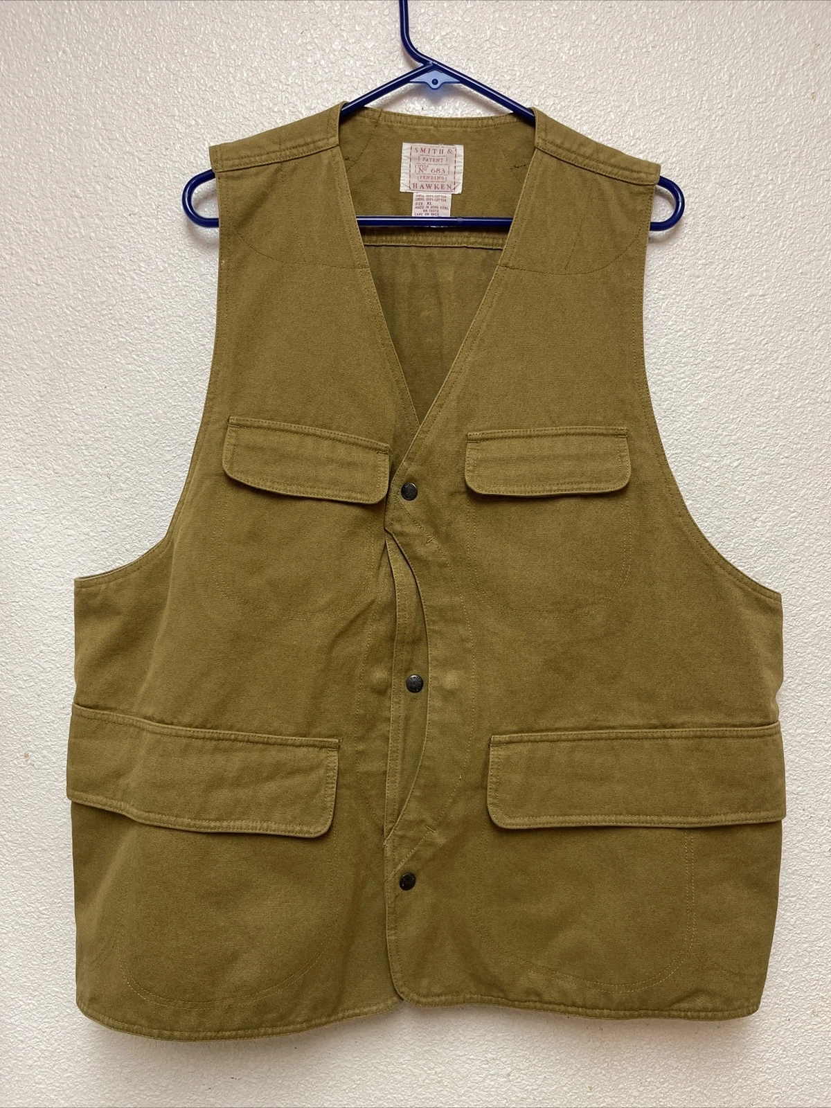 Smith & Hawkin Cotton Canvas Vest Men's XL Hunting Work Wear Outdoors Fishing