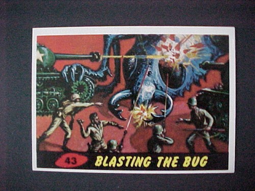 1962 Topps Mars Attacks #43 Blasting the Bug — Raw