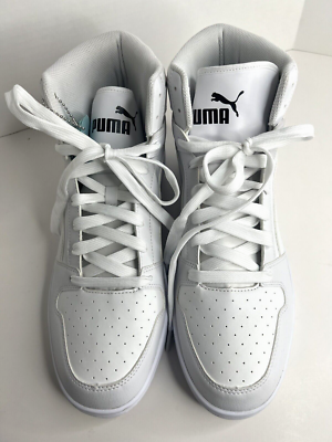 PUMA Rebound LayUp SL High Top Basketball Shoes White 369573-03 s-l400.jpg main image 2