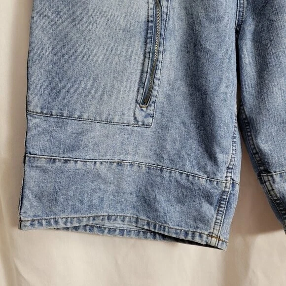 Pantalones Cortos Brooklyn Xpress Patinador Y2k 40 con Cintura 36 Ropa de Calle Azul grunge Hombre Urbano Foto 3 de 4