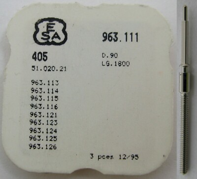 Tige De Remontoir ESA Pour Mouvement De Montre - Références 963.121 à 963.126 - Neuf De Stock (NOS)