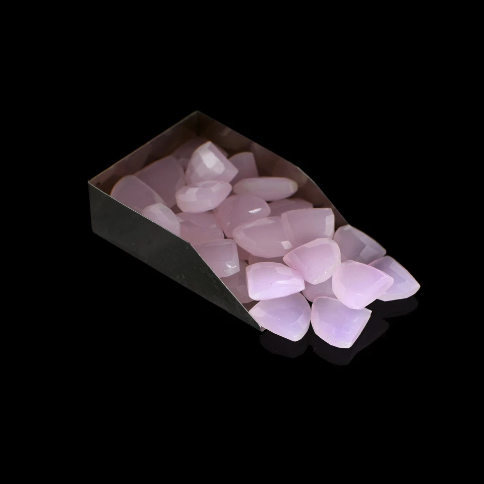 Rose Quartz Loose Gemstone 15mm Axe Shape Briolette Faceted Cut Beads Wholesale - Image 2 of 4