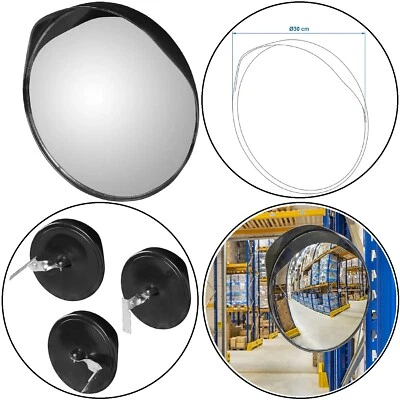 PROPLUS Sicherheitsspiegel Ø30c Verkehrsspiegel Panoramaspiegel Spiegel Konvex Parkplatz