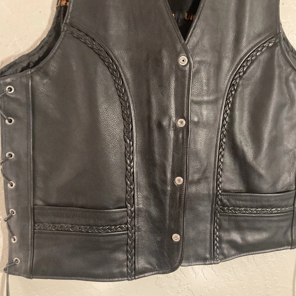 Unik ultra cheap leather vest