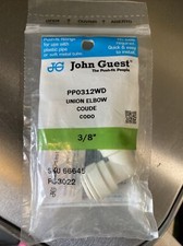 John Guest 3/8 90-Degree Polypropylene Union ...