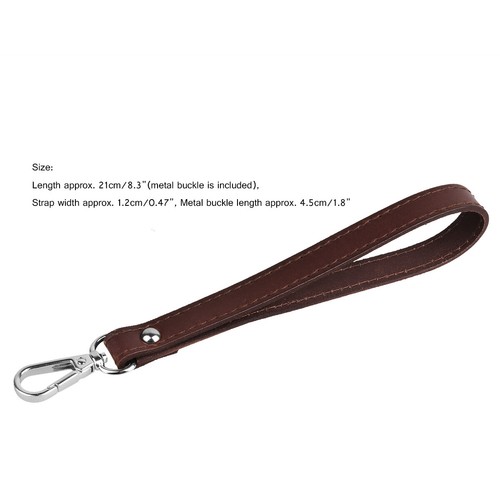 Correa de muñeca de repuesto de cuero genuino para billetera cartera sin asas muñeca 21 cm - Imagen 39 de 40