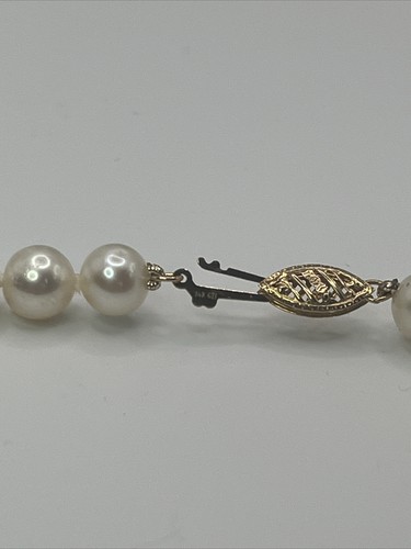 Vintage Ross-Simons 14K Gold Clasp Freshwater Pearl Necklace 18” - Picture 5 of 6