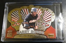 2000 BARRY BONDS CROWN ROYALE PREMIERE DATE DIE CUT GOLD FOIL #123  013/121 