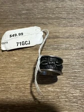 Ring Wildthings Silver Thick Barbwire Size 6 Biker Motorcycle