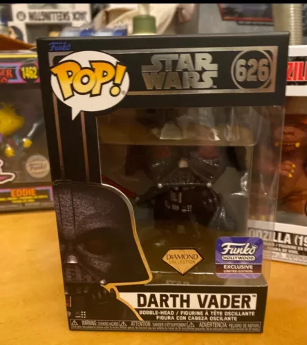 HOLLYWOOD EXCLUSIVE DIAMOND GLITTER Darth Vader Funko Pop #626 Star Wars Bobble