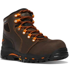 Danner 13884 Women's Vicious 4" Brown/Orange Composite Toe NMT Work Boots Shoes