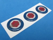 PACKARD LOGO DOMED DECAL EMBLEM STICKER SET OF THREE #277