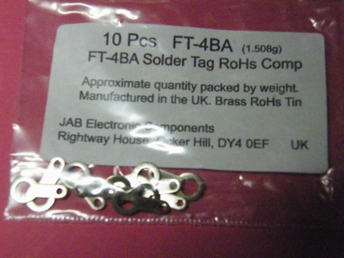 100 Pc Solder Tags 4BA Material 0.46mm Thick Quality BRITISH MADE - Foto 3