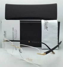 New SILHOUETTE Eyeglasses HINGE C-2 5424 20 6051 23K Gold Plated & Brown Frame
