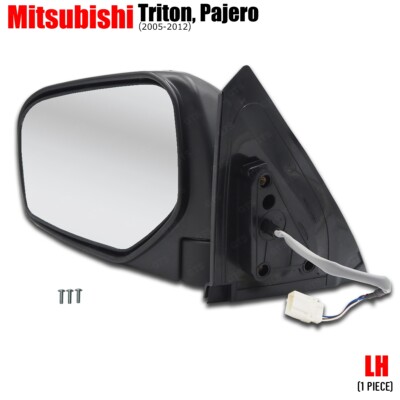 鏡 TRITON MIRROR Left Chrome Electric Power Door Mirror For Mitsubishi Triton L200