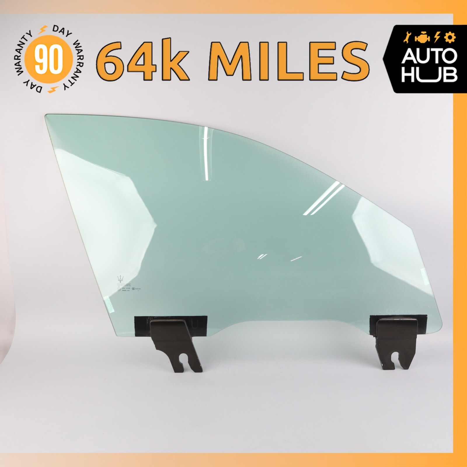 17-24 Maserati Levante M161 Front Right Passenger Side Door Window Glass OEM 64k