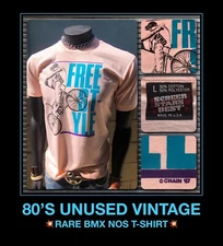 VTG 80s BMX bicycle RAD movie mongoose hutch GT freestyle haro redline t-shirt L