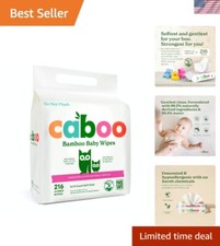 Travel-Ready Bamboo Wipes - 216 Made Safe Natural Wipes for Delicate Skin