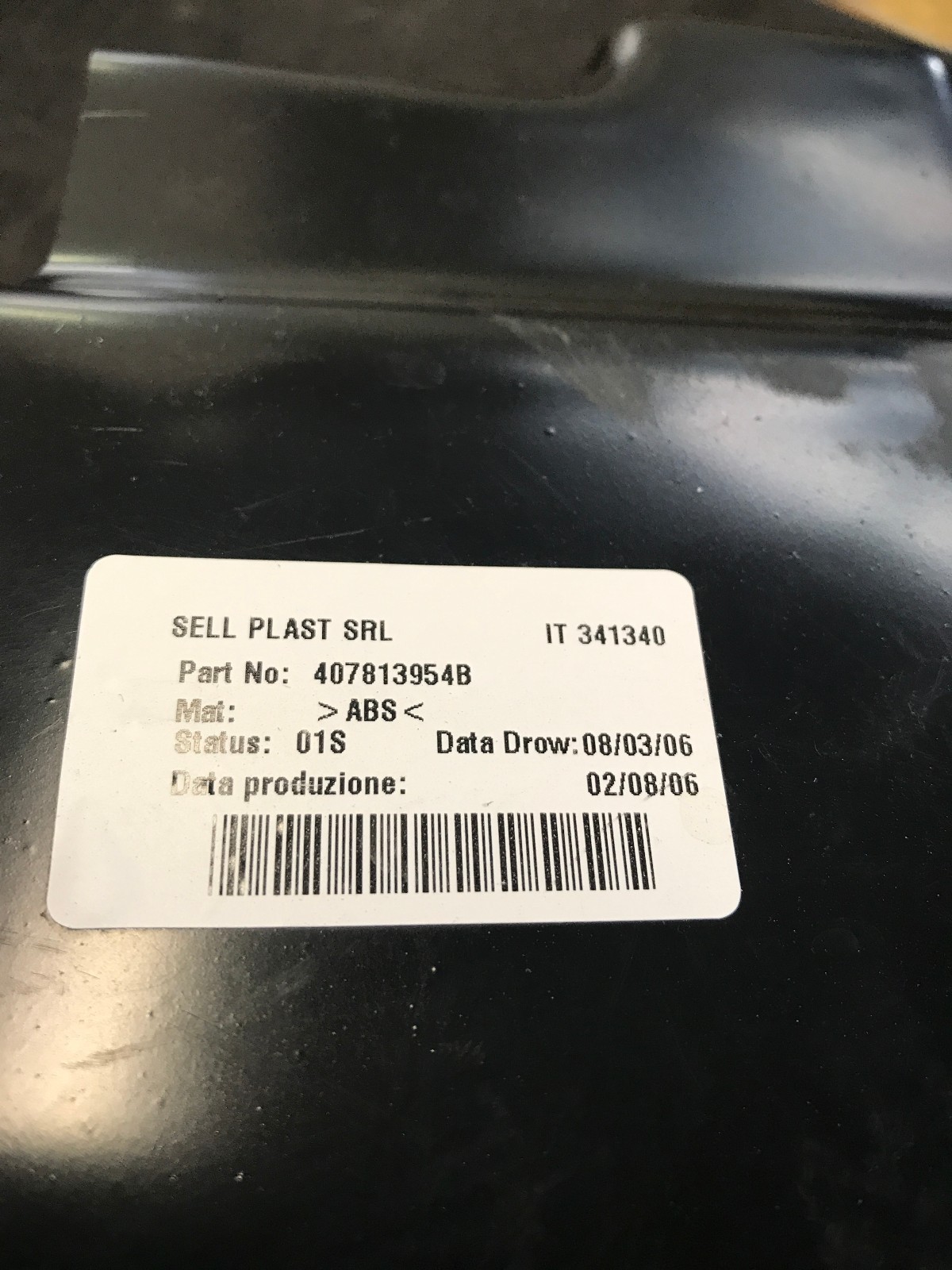 LAMBORGHINI GALLARDO SPYDER LP550 560 570 WATER DRIP TRAY OEM 407813954B